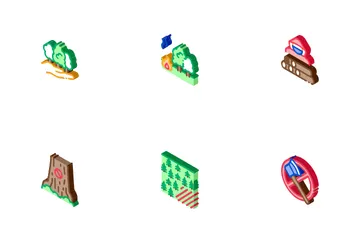 Forestry Lumberjack Icon Pack