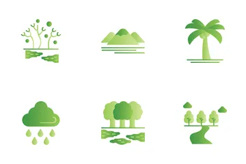 Forêt tropicale Icon Pack