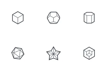 Forma abstracta geométrica Paquete de Iconos