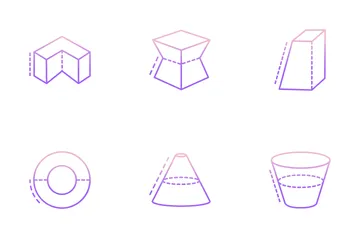 Formas 3D Pacote de Ícones