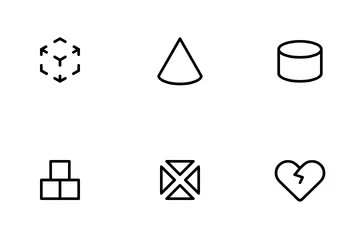 Formas Básicas Pacote de Ícones