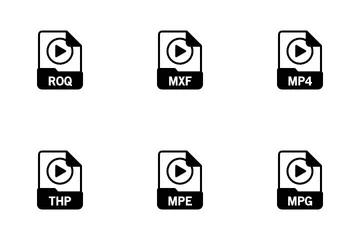 Format de fichier vidéo Pack d'Icônes