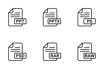 Format de fichier Vol-4 Pack d'Icônes