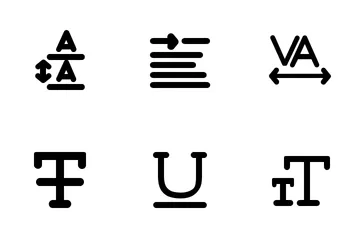 Format du texte Pack d'Icônes