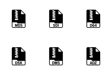 Archivio e formato file compresso Icon Pack