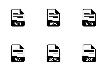 Formato de archivo de documentos Paquete de Iconos