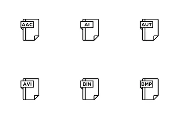 Formato de archivo y extensión Paquete de Iconos