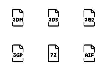 Formatos de archivo Paquete de Iconos