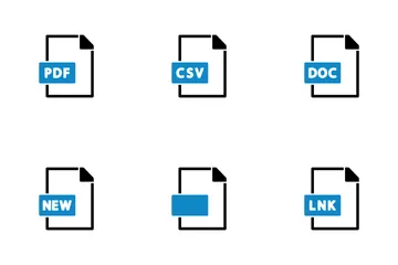 Conjunto de formatos de archivo 1 Icon Pack