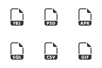 Arquivo e formatos Pacote de Ícones