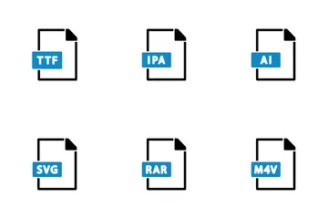 Conjunto de formatos de arquivo 2 Icon Pack