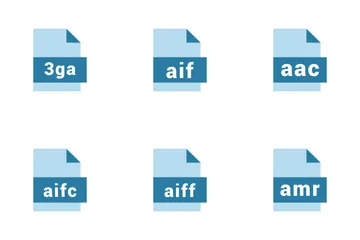 Formats de fichiers audio Pack d'Icônes