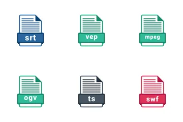 Formats de fichiers vidéo Pack d'Icônes