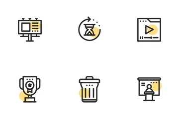 Forme de marketing SEO Pack d'Icônes