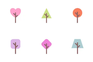 Formes géométriques d'arbre Pack d'Icônes