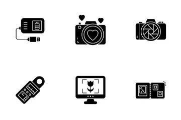 Fotografía y diseño gráfico Paquete de Iconos