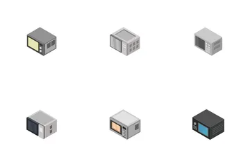 Four à micro-ondes Pack d'Icônes