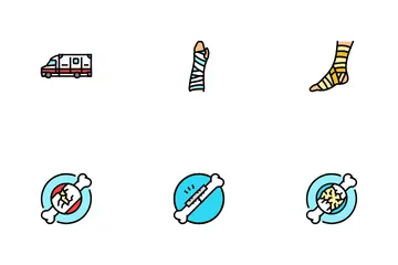 Fracture Injury Bone Break Icon Pack