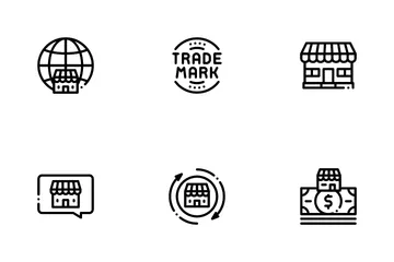 Franchise Business Icon Pack