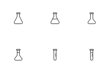 Frasco de laboratório Pacote de Ícones