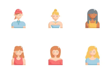 Frauen-Avatar Icon Pack