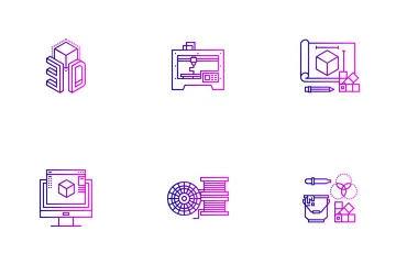Free 3D Printing Icon Pack