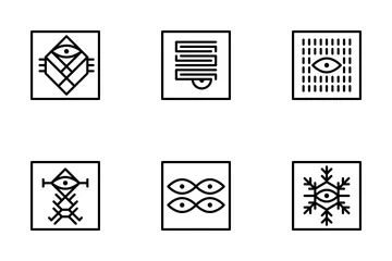 Free Abstrakte geometrische Form Symbolpack