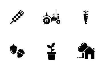 Free Agricultura y ganadería Paquete de Iconos
