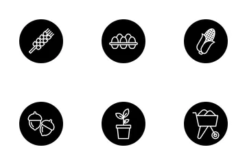 Free Agricultura y ganadería Paquete de Iconos