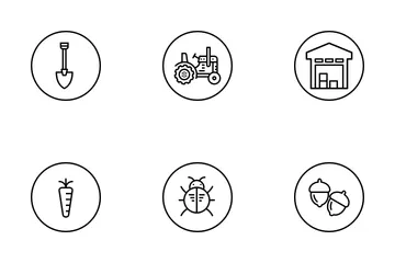 Free Agriculture et élevage Pack d'Icônes