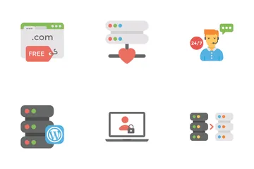 Free Alojamiento web Paquete de Iconos