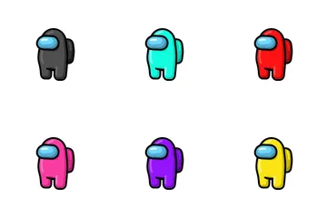 Free Among Us Characters Icon Pack