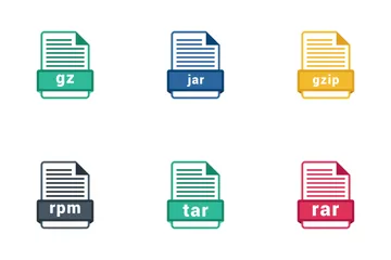 Free Archive File Formats Icon Pack
