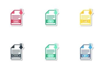 Free Archive File Formats Icon Pack