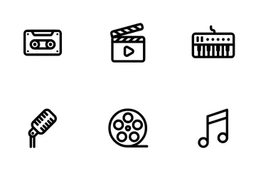 Free Audio und Video Symbolpack