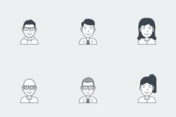 Free Avatars des utilisateurs Pack d'Icônes