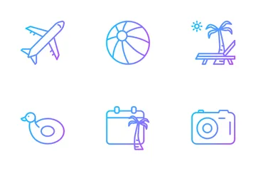 Free Beach Vacation Icon Pack