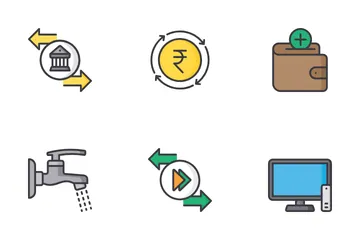 Free Billetera electrónica Paquete de Iconos