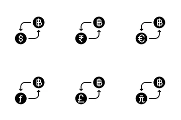 Free Bitcoin Pacote de Ícones