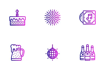 Free Bonne année - 2018 Pack d'Icônes
