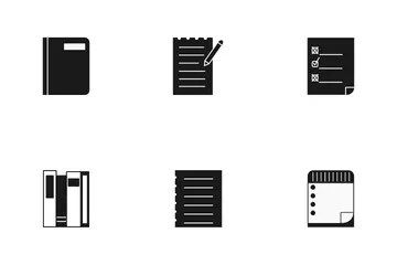 Free Books, Notebooks, And Documents Icon Pack