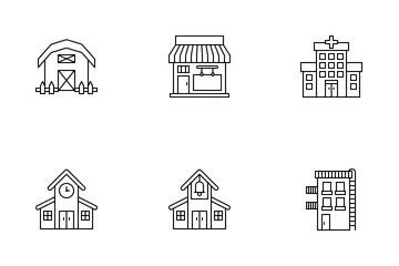 Free Buildings Icon Pack