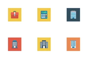 Free Business And Office Flat Square Icons Icon Pack