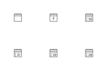 Free Calendar Icons With Date Preview Icon Pack