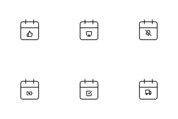 Free Activité du calendrier Pack d'Icônes