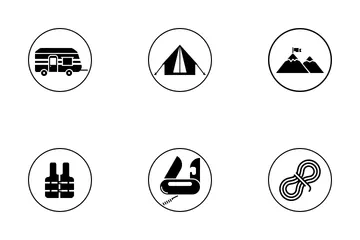 Free Camping et aventure Pack d'Icônes