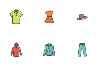 Free Clothing Fill Color Icons Icon Pack