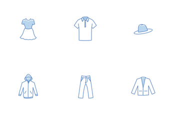 Free Clothing Line Stroke Color Icons Icon Pack