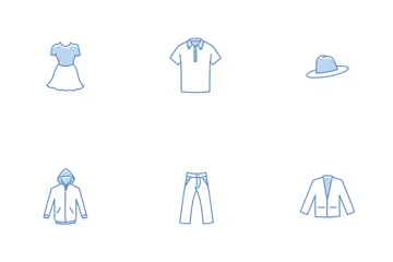Free Free Clothing Line Stroke Color Icons Icon Pack