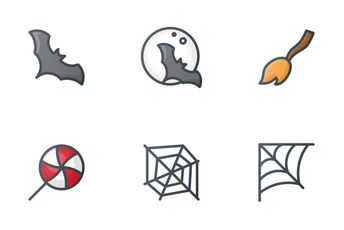 Free Color Halloween Icons Icon Pack